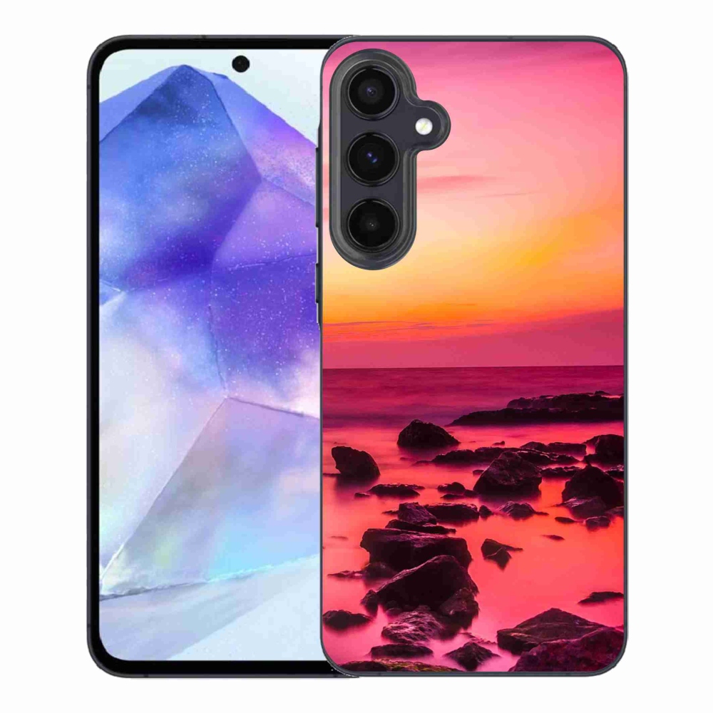 Gélový kryt mmCase na Samsung Galaxy A55 5G - more a žiara