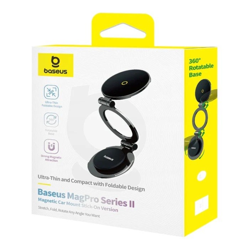 Baseus MagPro Magnetický skladací držiak do auta Cosmic Black