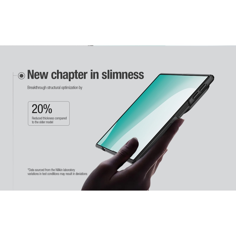 Nillkin Super Frosted FOLD Magnetic zadný kryt pre Samsung Galaxy Z Fold 8, priehľadný čierny
