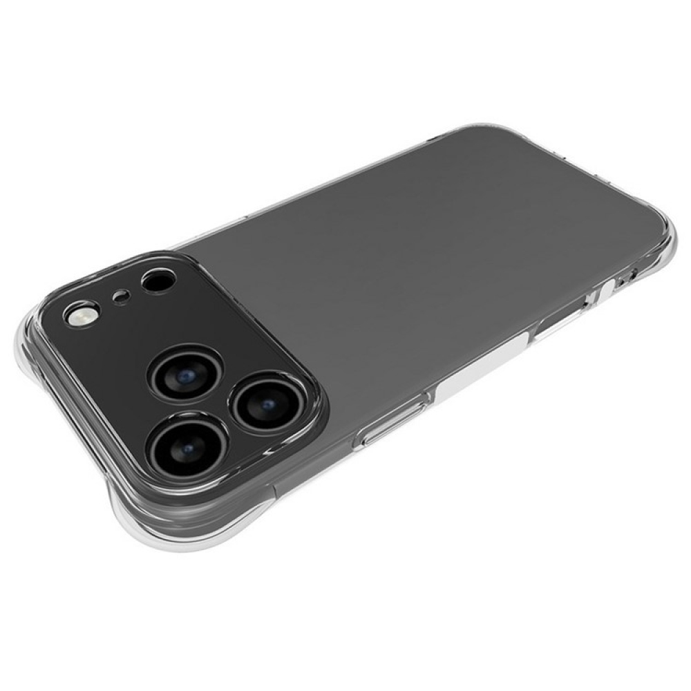 Priehľadný gélový obal na iPhone 17 Pro Max - priehľadný