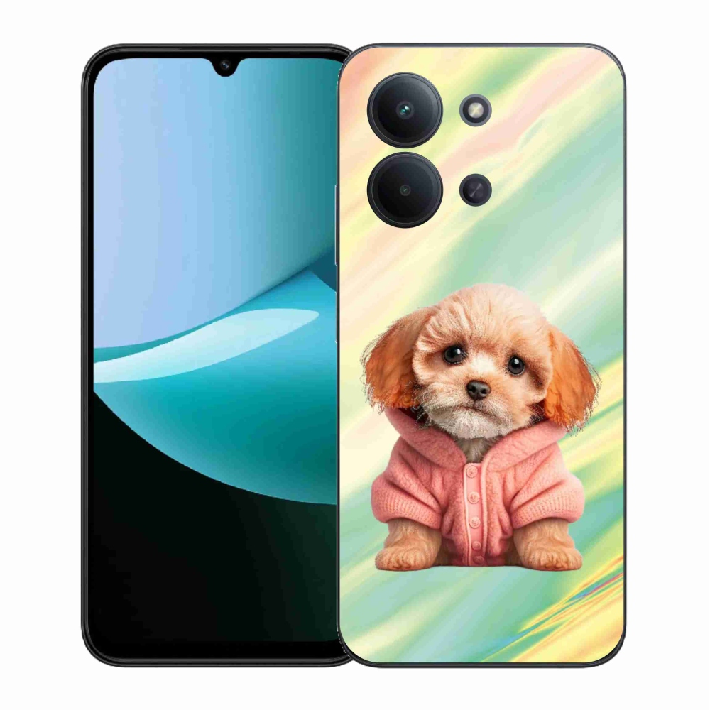 Gélový kryt mmCase na Xiaomi Redmi 15C 4G (171mm)/Poco C85 4G (171mm) - šteňa vo svetri