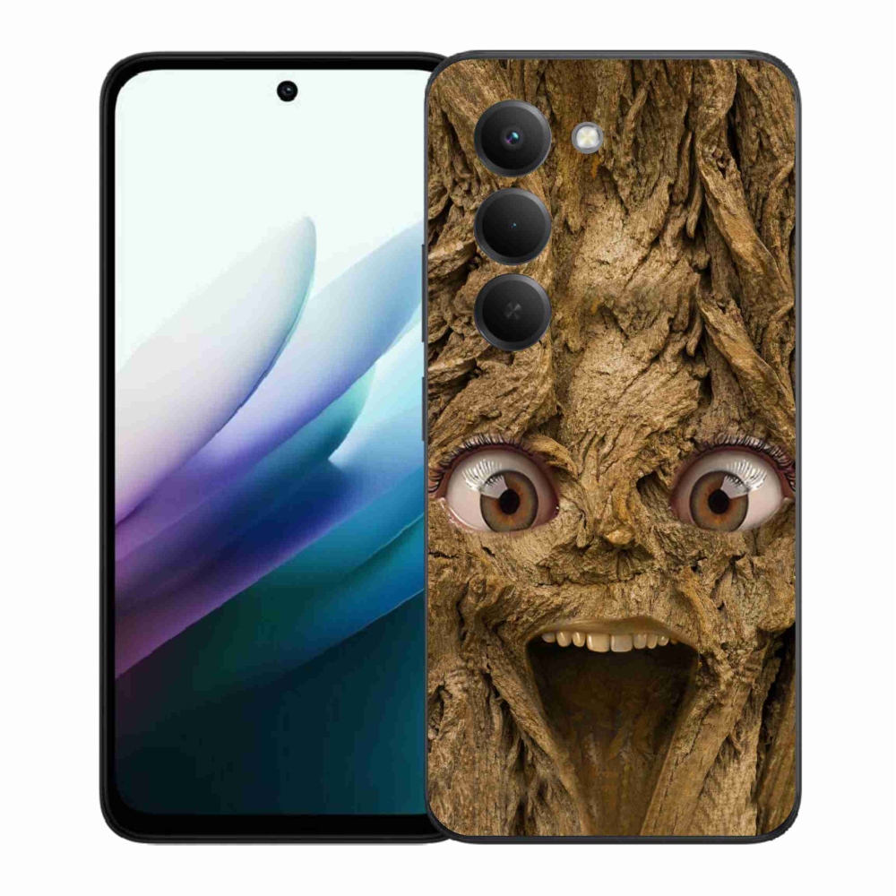 Gélový kryt mmCase na Xiaomi Redmi 15 4G/5G (171mm) - veselý strom s očami