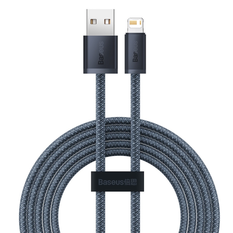 Baseus Dynamic Series Fast Charging Dátový Kábel USB-A - Lighting 2.4A 2m Slate Gray