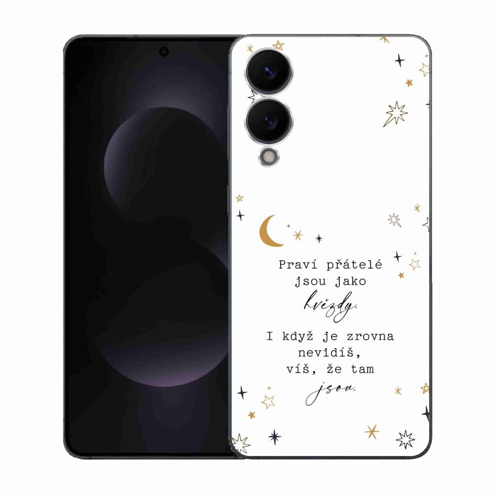 Gélový kryt mmCase na Samsung Galaxy S25 Edge - citát 6 biele pozadie