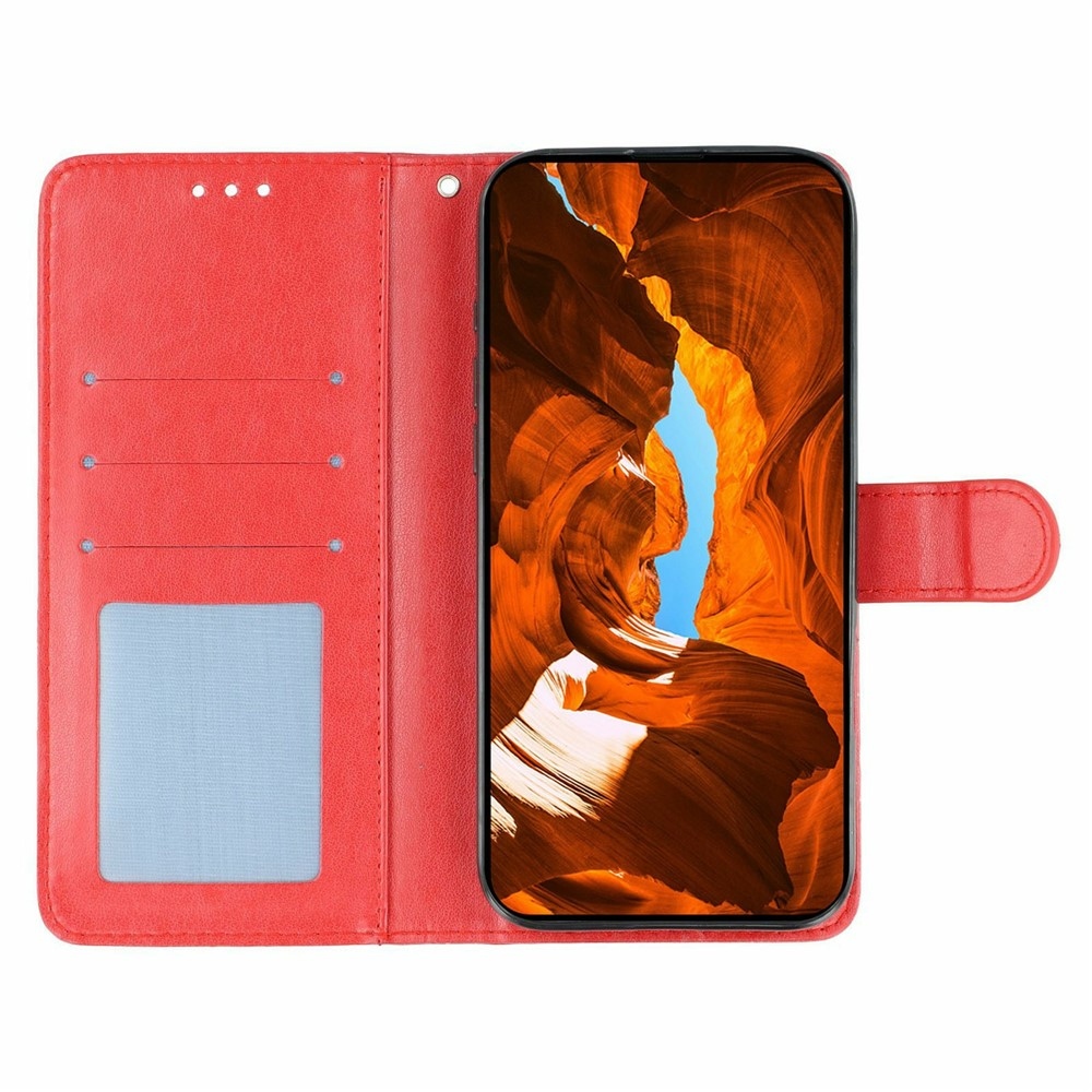 Roses knižkové púzdro na Xiaomi Redmi 15 5G - červené