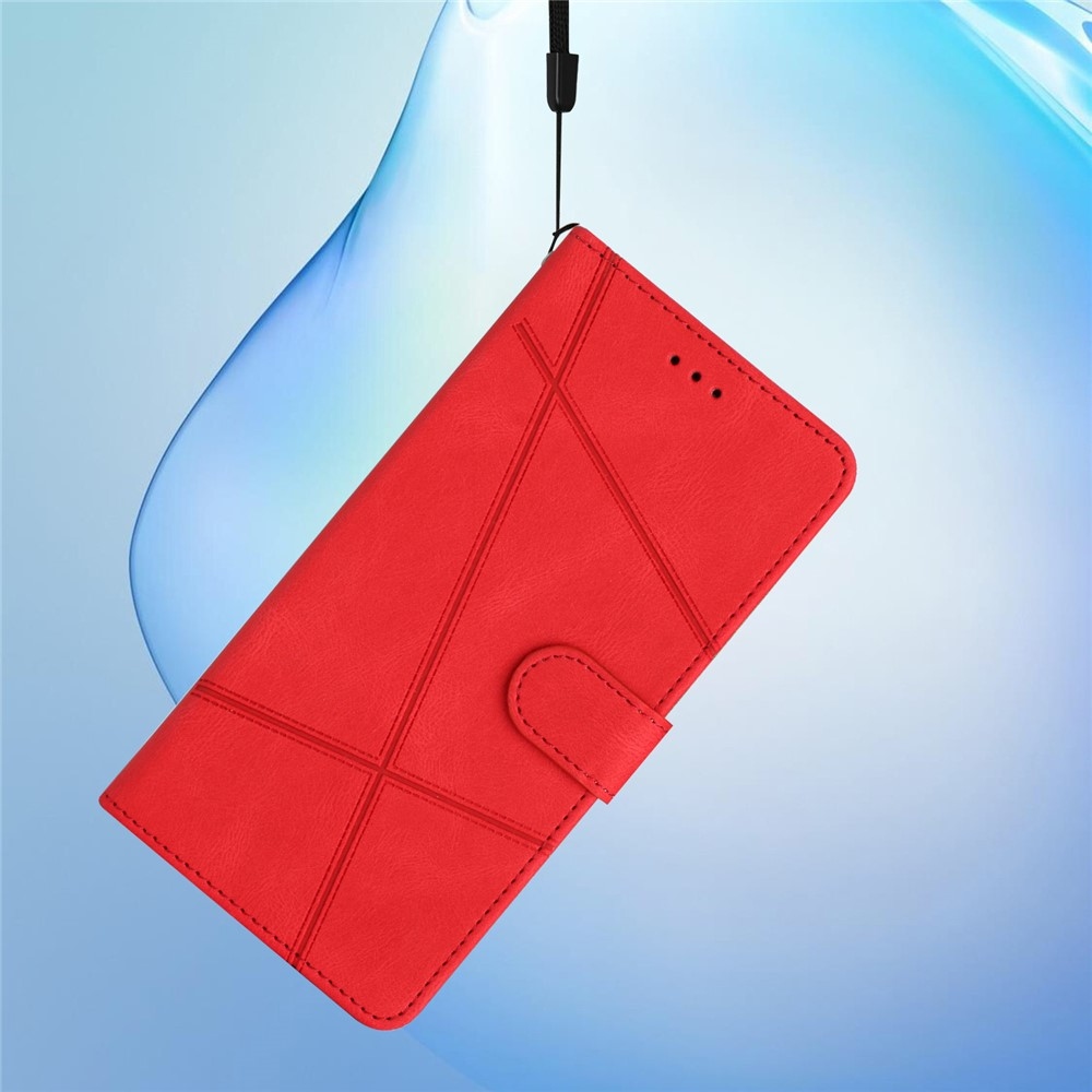 Line knižkové púzdro na Xiaomi 15T Pro - červené