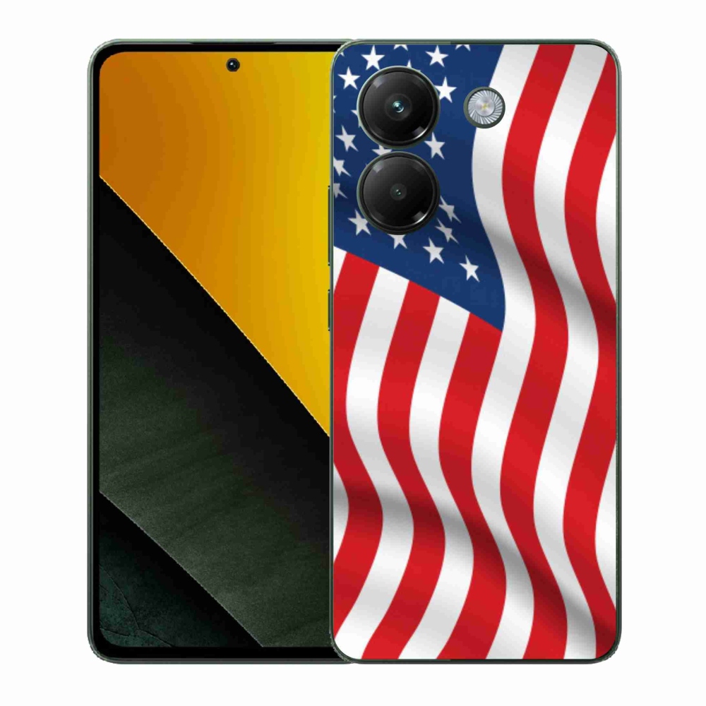 Gélový kryt mmCase na Xiaomi Poco M7 Pro 5G - USA vlajka