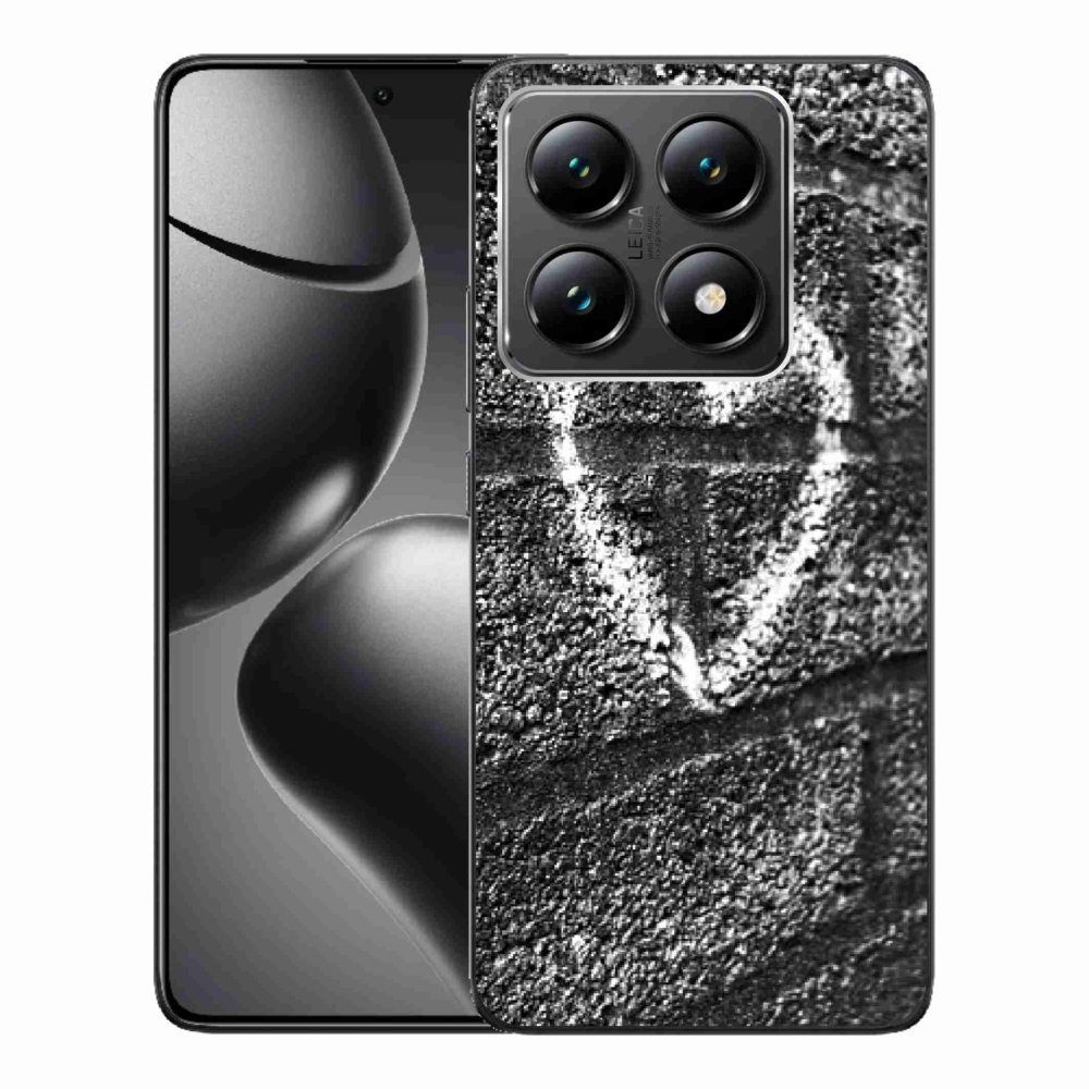 Gélový kryt mmCase na Xiaomi 14T - srdce na stene