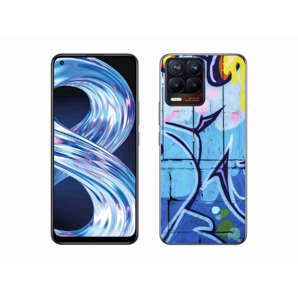 Gélový kryt mmCase na Realme 8 Pro - graffiti