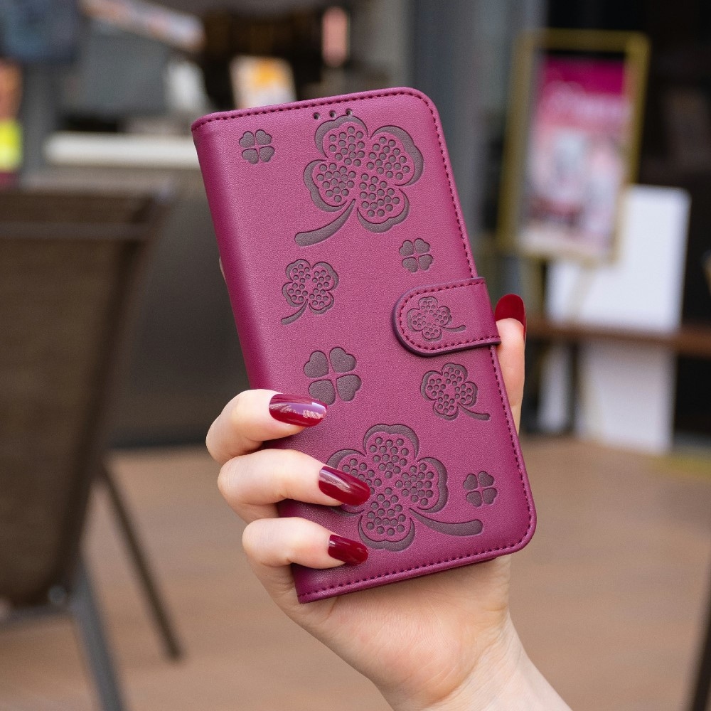 Clover knižkové púzdro na Samsung Galaxy S25 Edge - rose