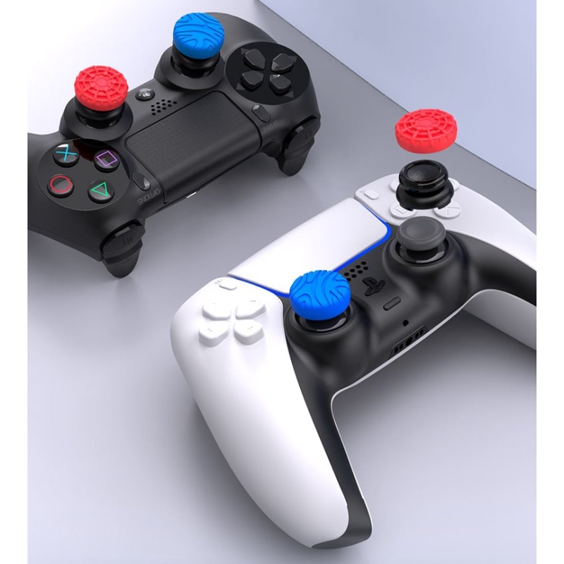 iPega P5029 Silikónové Krytky Ovládacích Páčok pre PS5/PS4 4ks Red/Blue