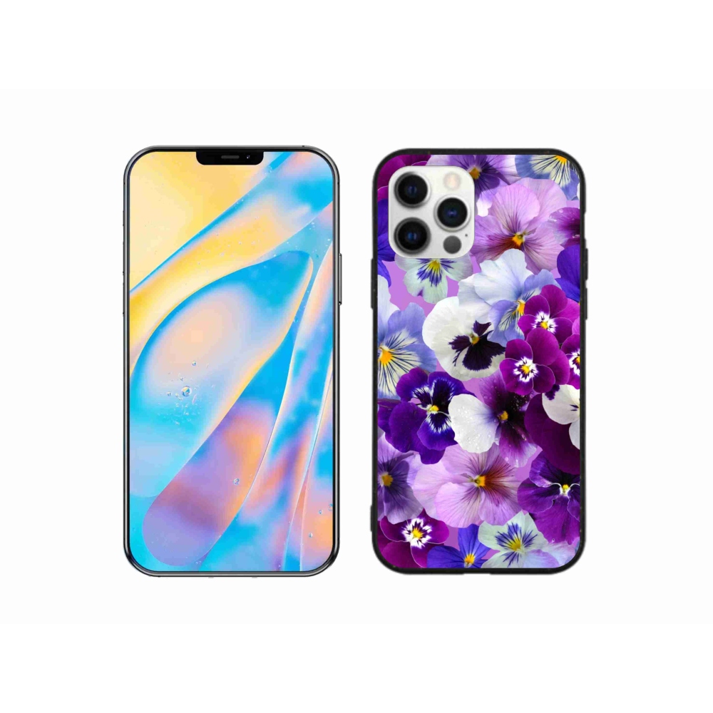 Gélový kryt mmCase na iPhone 12 Pro - kvety 9