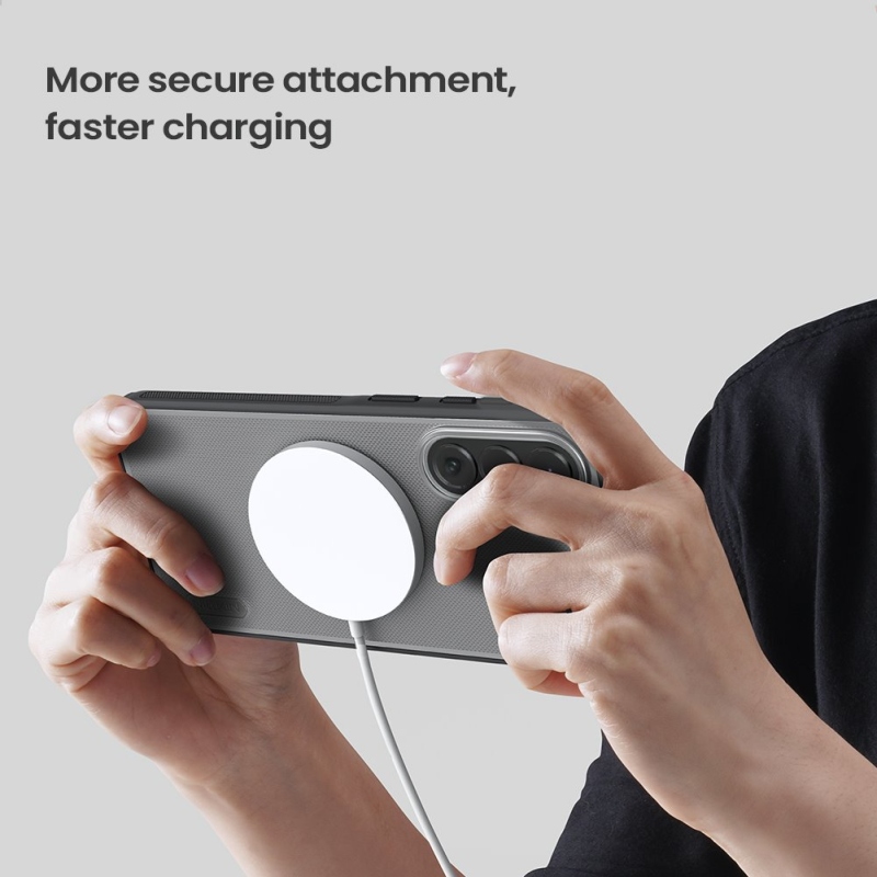 Nillkin Super Frosted PRO Magnetický zadný kryt pre Samsung Galaxy A57 Transparent Black