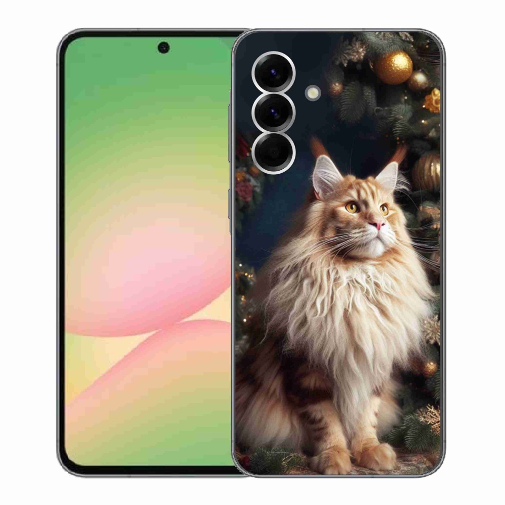 Gélový kryt mmCase na Samsung Galaxy A56 5G - mačka pri stromčeku