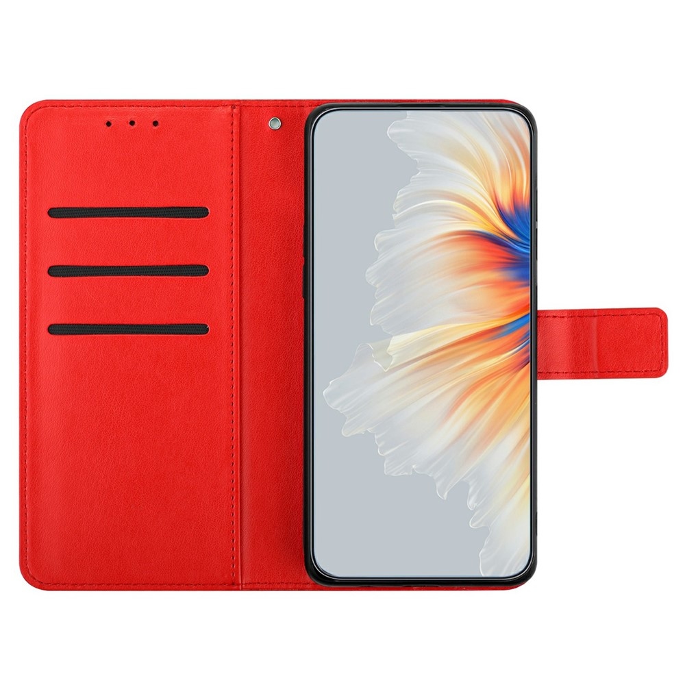 Mandala knižkové púzdro na Xiaomi 15T Pro - červené
