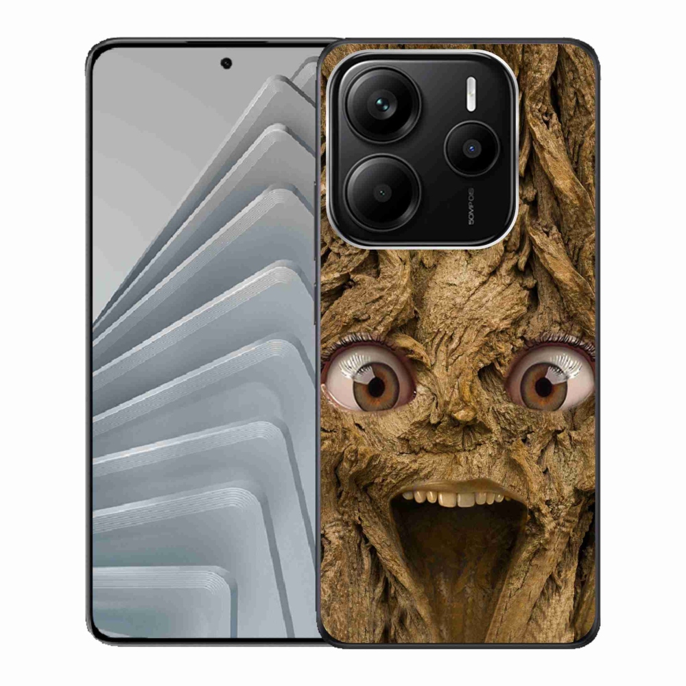 Gélový kryt mmCase na Xiaomi Redmi Note 14 5G - veselý strom s očami