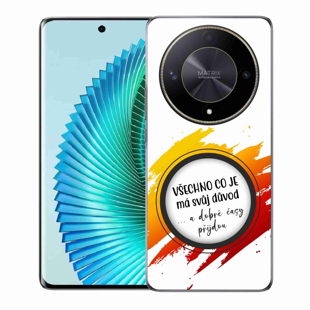 Gélový kryt mmCase na Honor Magic 6 Lite 5G - citát 3 biele pozadie