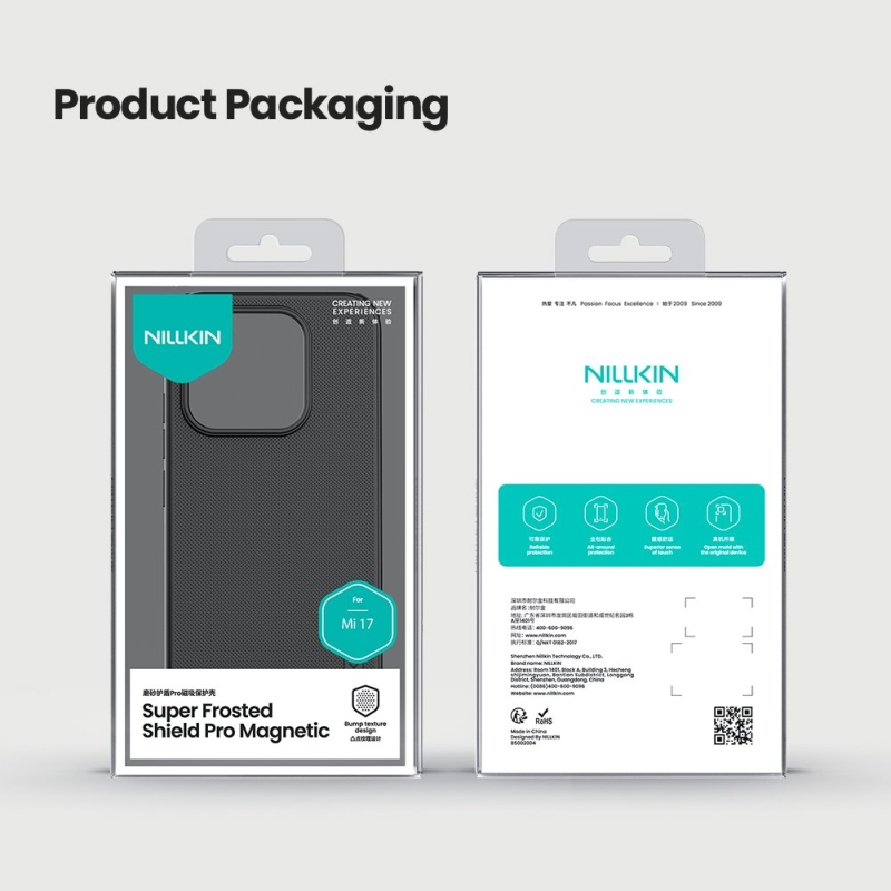 Nillkin Super Frosted PRO Magnetický zadný kryt pre Xiaomi 17 Black