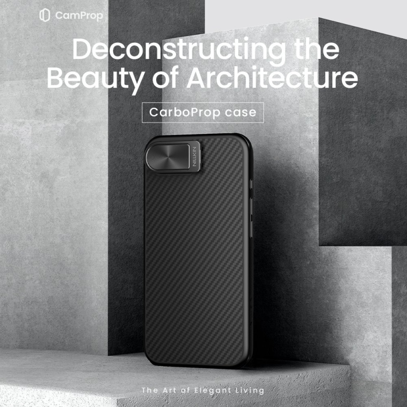 Nillkin CarboProp Aramid Magnetic Zadný Kryt pre Apple iPhone 16e Black