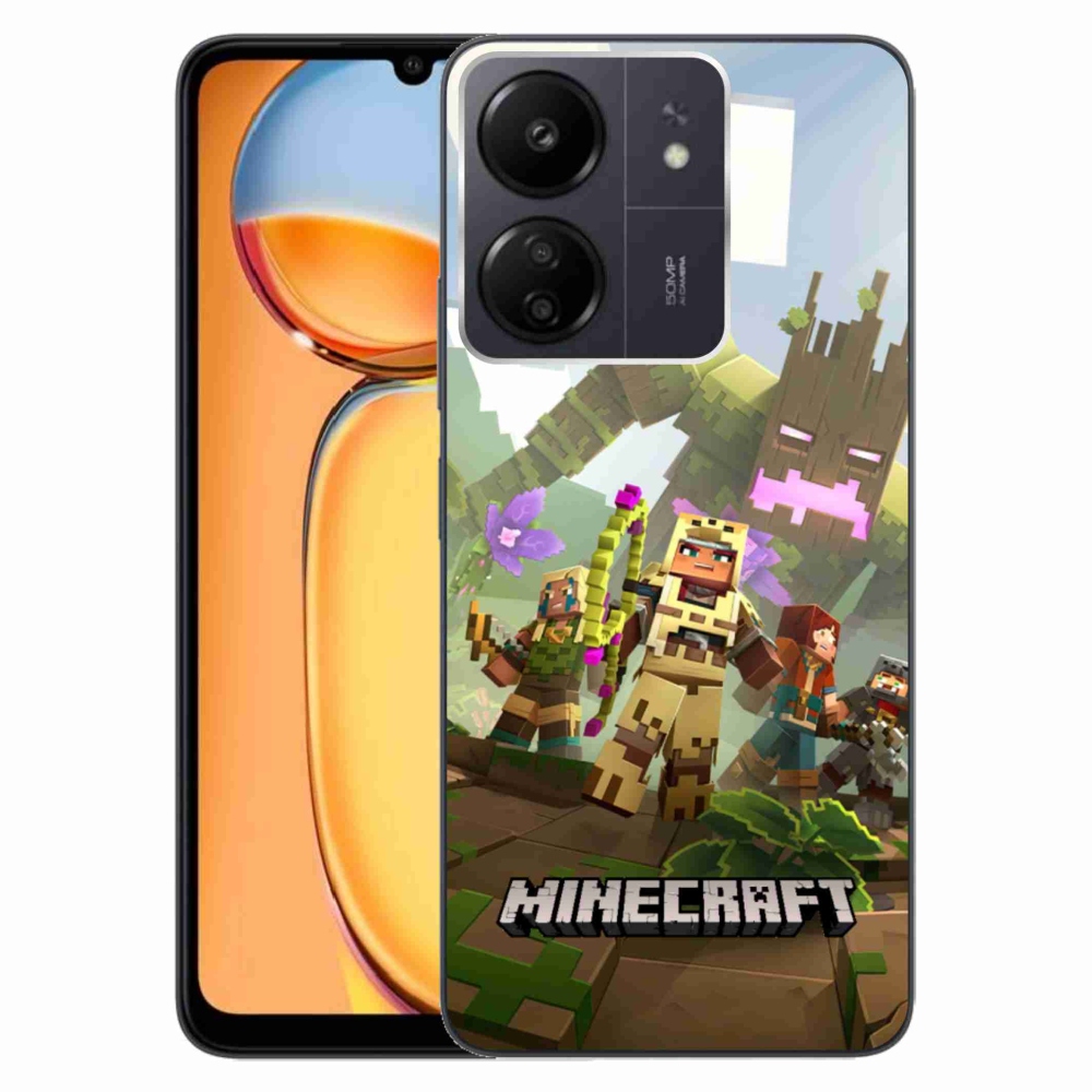 Gélový kryt mmCase na Xiaomi Poco C65/Redmi 13C - minecraft 1