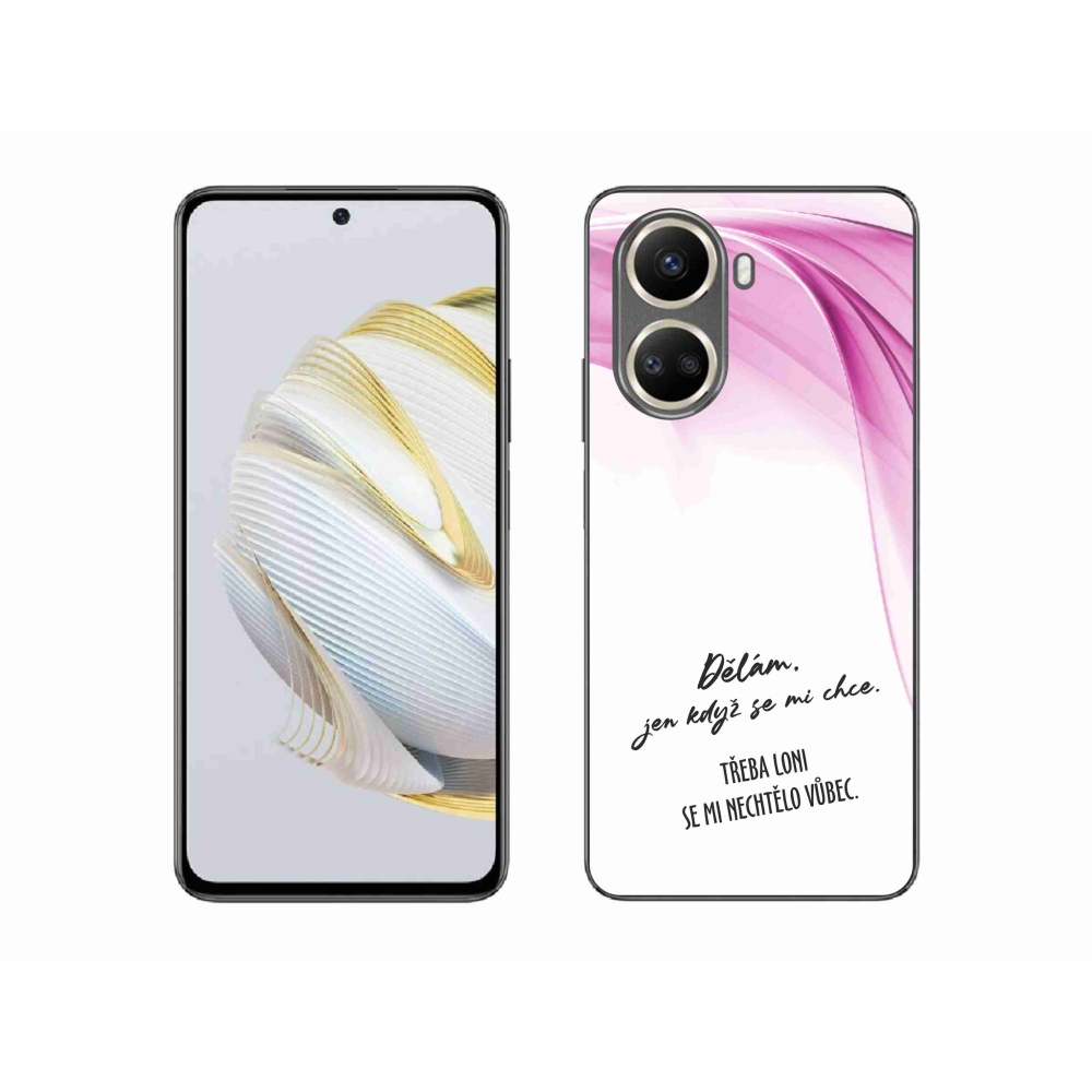 Gélový kryt mmCase na Huawei Nova 10 SE - vtipný text 12 biele pozadie