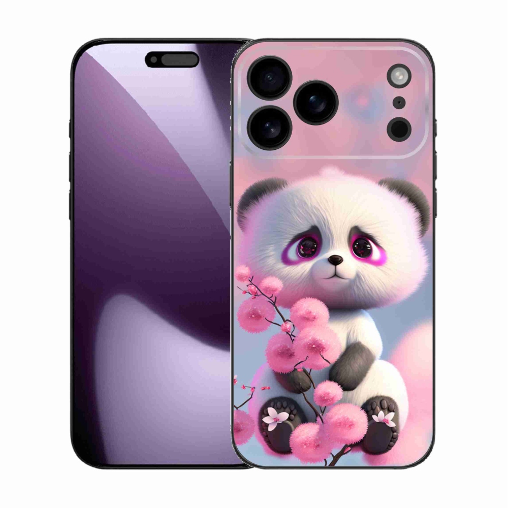 Gélový kryt mmCase na iPhone 17 Pro Max - roztomilá panda 1