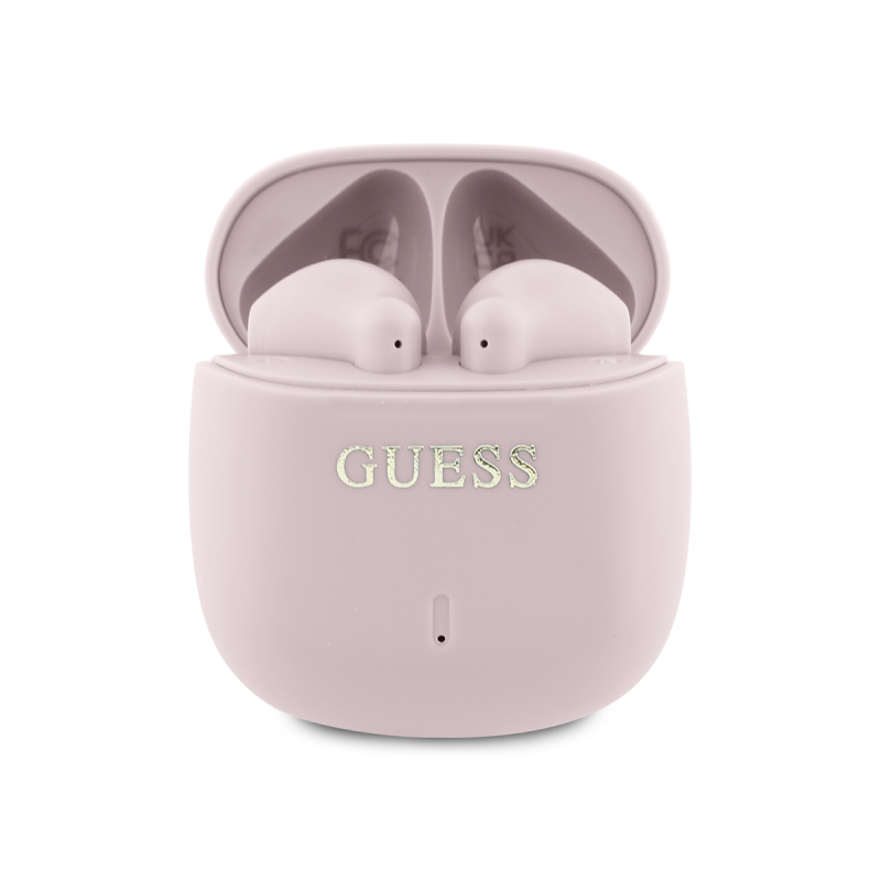 Guess Printed Classic Logo TWS Bezdrôtové Slúchadlá Pink