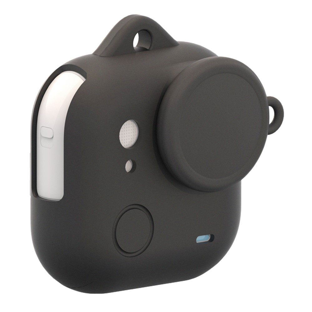 Silikonový ochranný obal s krytkou objektívu pre Insta360 GO Ultra – čierny