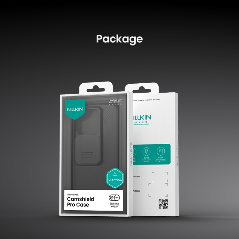 Nillkin CamShield PRO zadný kryt pre Xiaomi 17T Pro, priehľadný, čierny