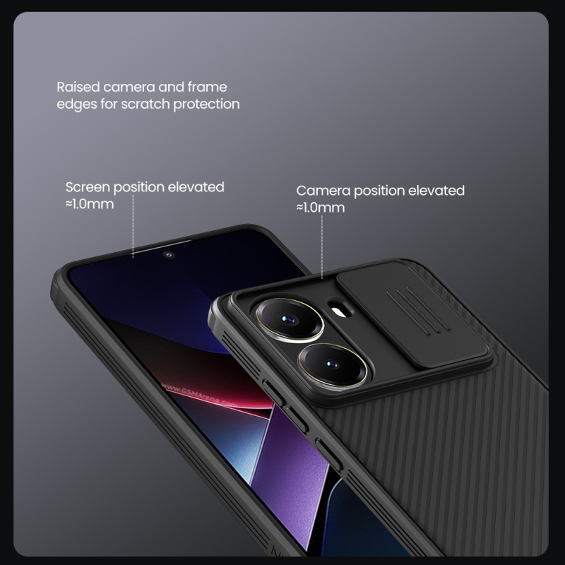 Nillkin CamShield PRO Magnetic Zadný Kryt pre Poco X7 Pro 5G Black