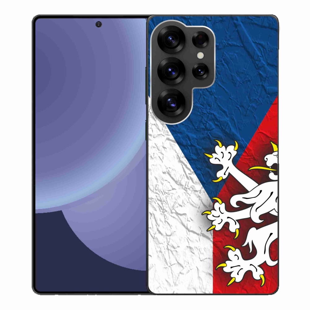 Gélový kryt mmCase na Samsung Galaxy S25 Ultra - česká vlajka 1
