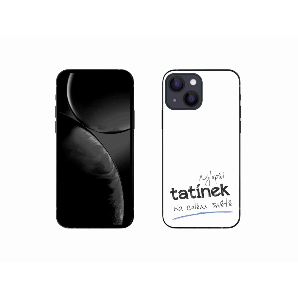 Gélový kryt mmCase na iPhone 13 mini 5.4 - najlepší otecko 4 biele pozadie
