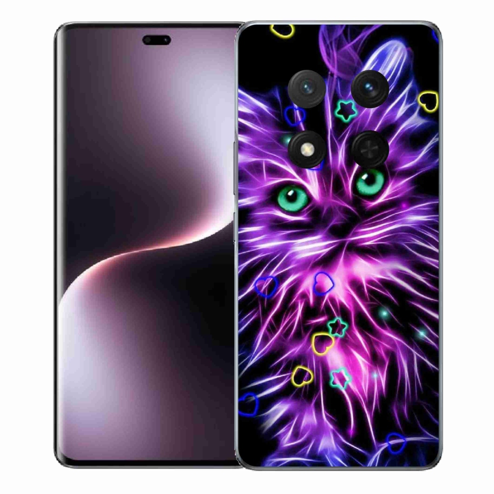 Gélový kryt mmCase na Honor Magic 7 Lite 5G - abstraktná mačka