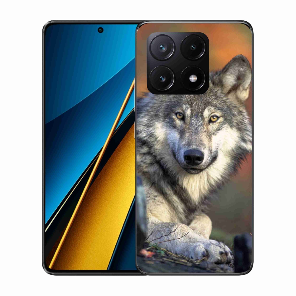 Gélový obal mmCase na Xiaomi Poco X6 Pro 5G - vlk