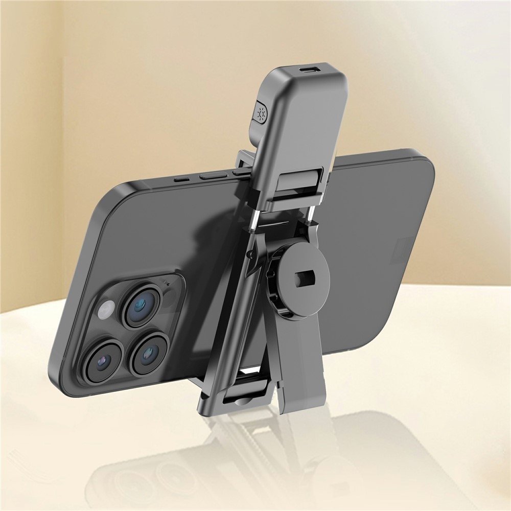 Q21S mini selfie tyč so statívom, LED svetlom a Bluetooth