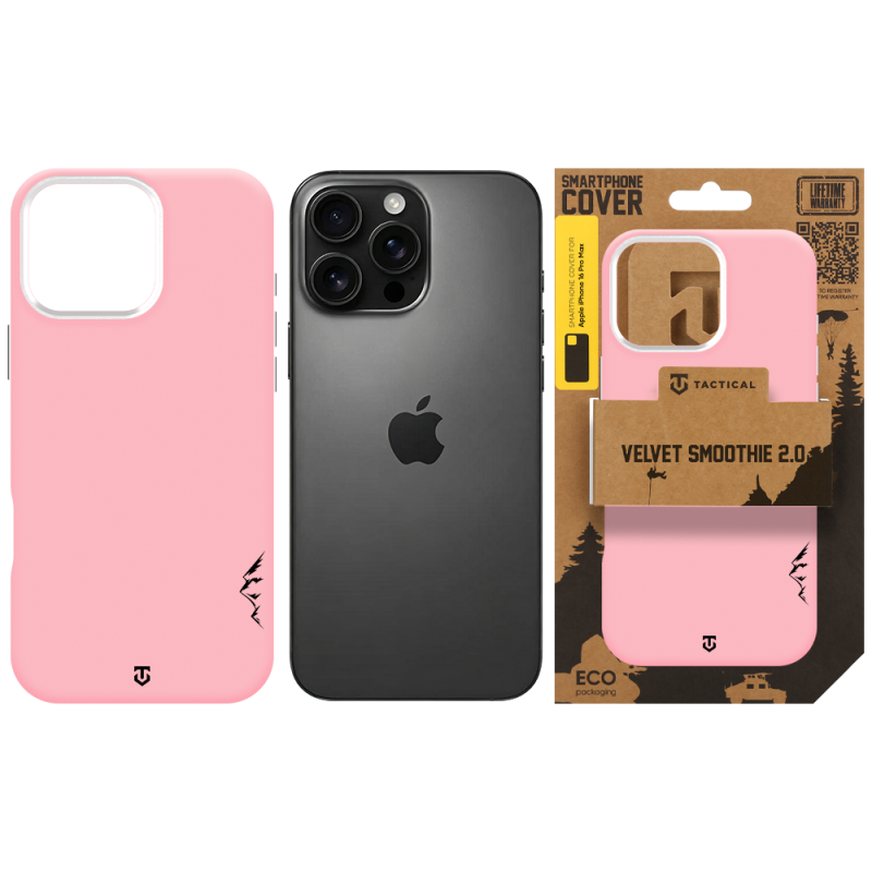 Tactical MagForce Velvet Smoothie 2.0 – puzdro pre Apple iPhone 16 Pro Max Pink Panther