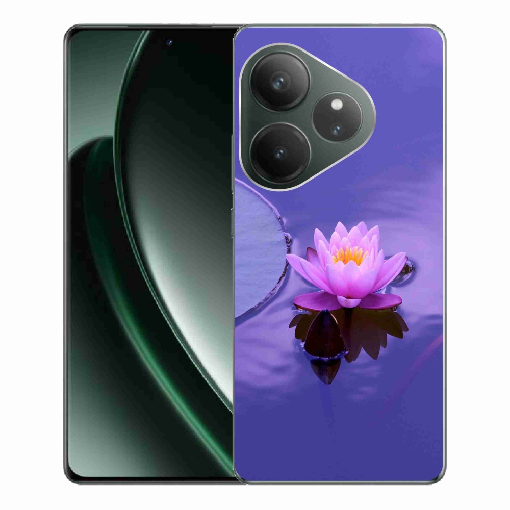 Gélový obal mmCase na Realme GT 6 5G/GT 6T 5G - kvet na hladine