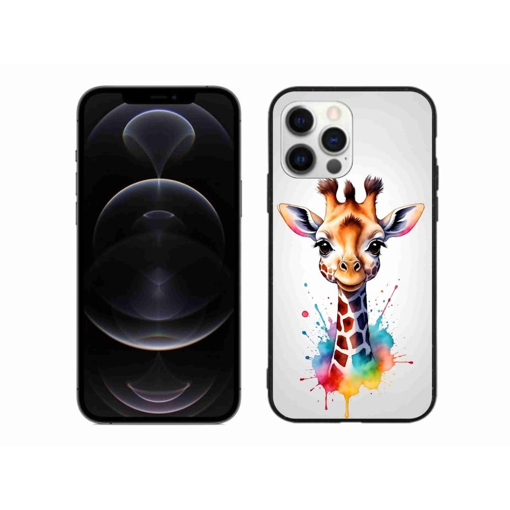 Gélový kryt mmCase na iPhone 12 Pro Max - žirafa 1