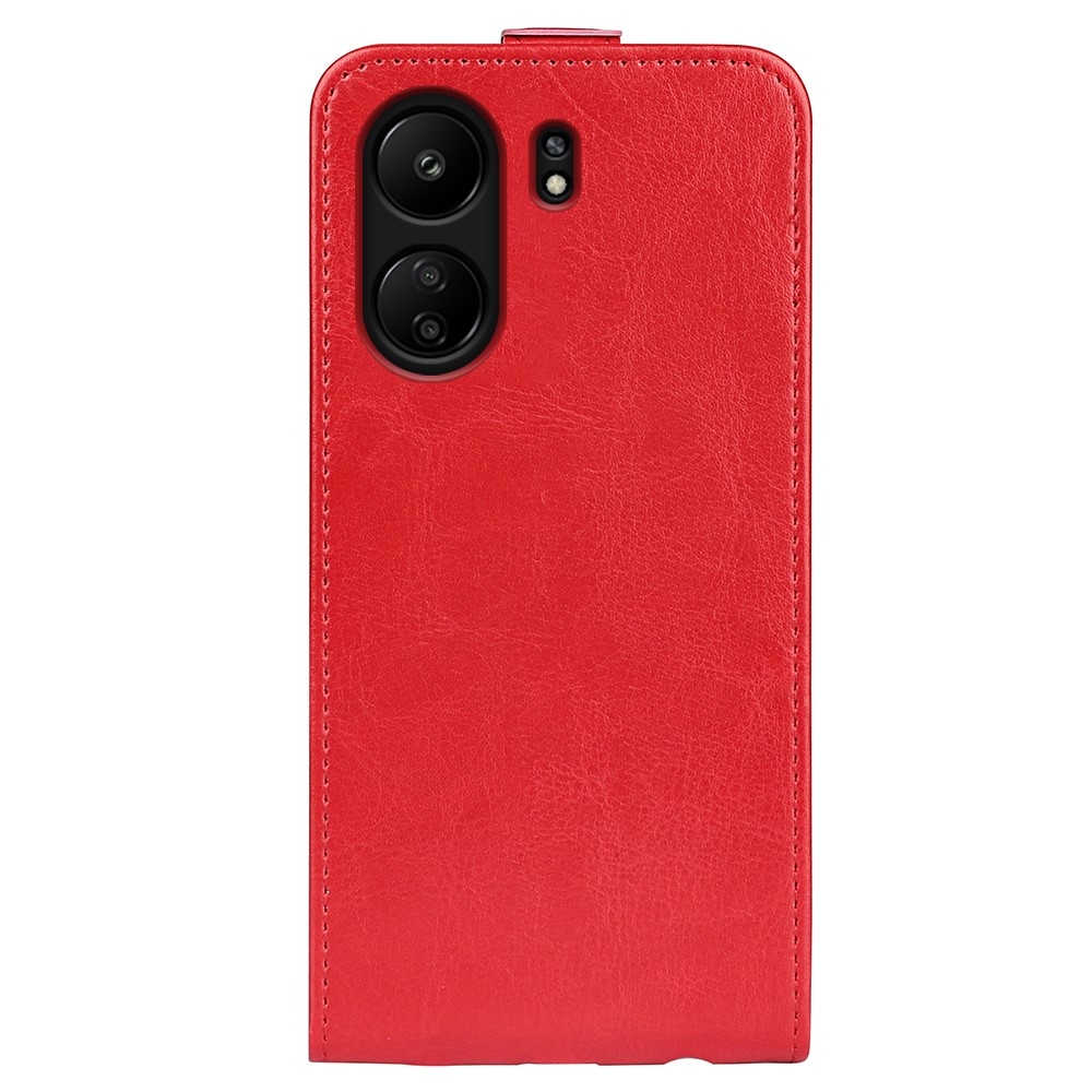 Vertical knižkové púzdro na Xiaomi Poco C65/Redmi 13C - červené