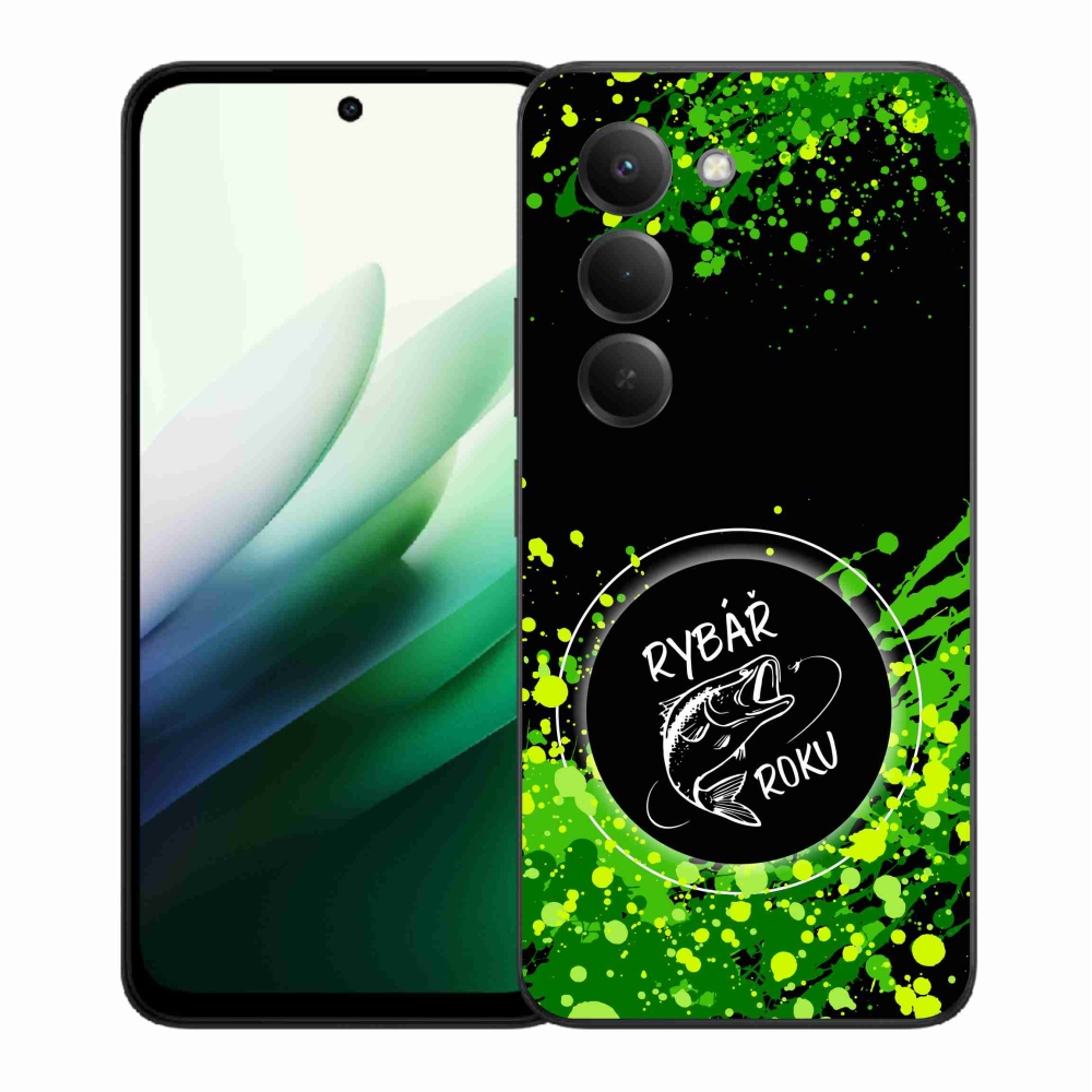 Gélový kryt mmCase na Xiaomi Redmi 15 5G (169mm) - rybár roku čierne pozadie